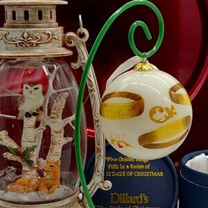 Dillard's “The 12 Days of Christmas” Handpainted Glass Ornament